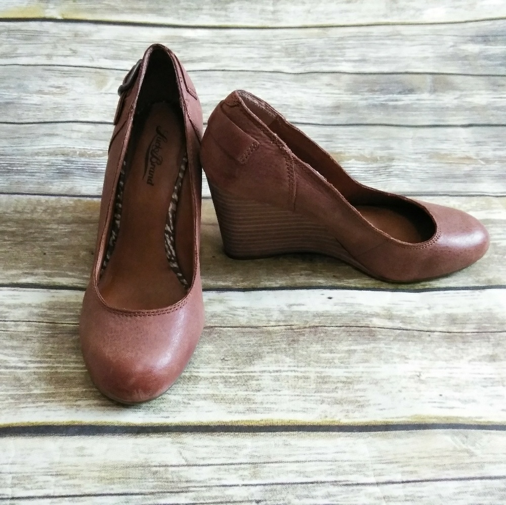 Lucky Brand Leather Wedge